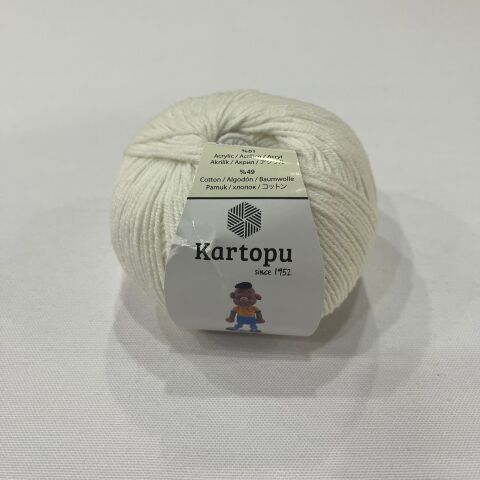 Kırık Beyaz Cotton Punch İpi 165m-50gr