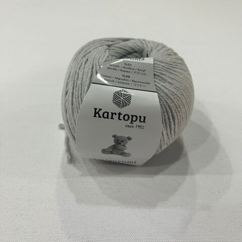 Gri Cotton Punch İpi 165m-50gr