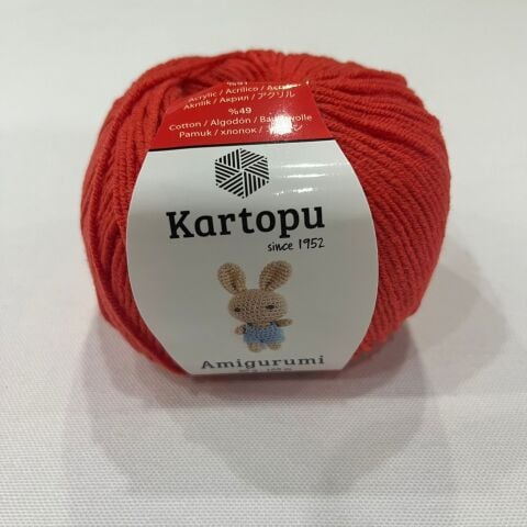 Kırmızı Cotton Punch İpi 165m-50gr