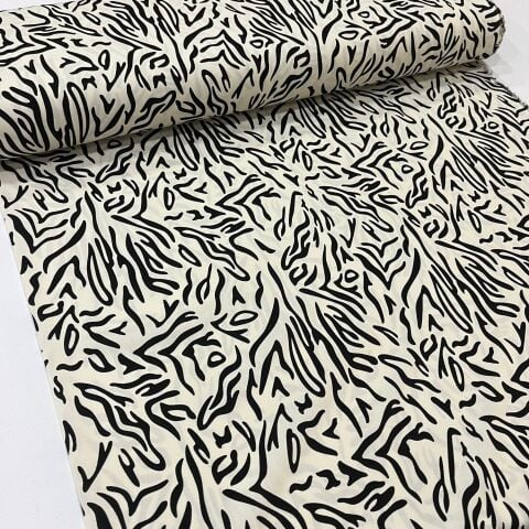 Zebra Viskon Kumaş