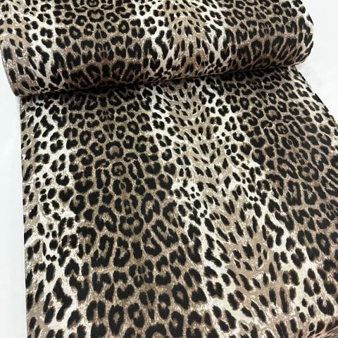 Leopar Poplin Kumaş