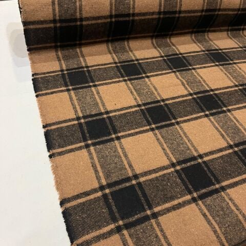 Kahve Dama Oduncu Kumaş