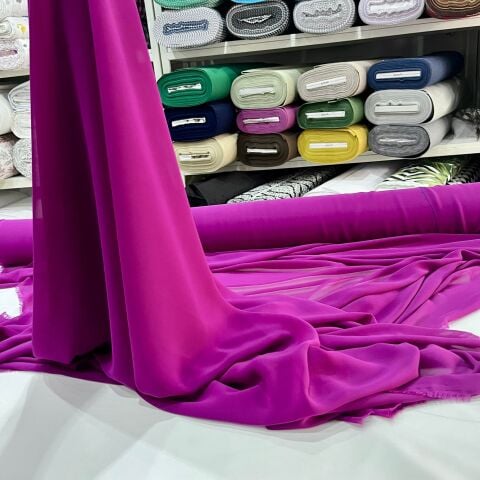 Violet Mor Şifon Kumaş